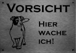 Jack Russell | Edelstahl Warnschild