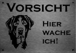 Großer Schweizer Sennenhund | Edelstahl Warnschild