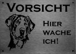 Großer Schweizer Sennenhund | Edelstahl Warnschild