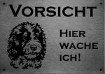 Spanischer Wasserhund -Perro de Agua Espanol | Edelstahl Warnschild