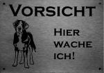 Großer Schweizer Sennenhund | Edelstahl Warnschild