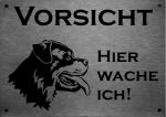 Rottweiler | Edelstahl Warnschild